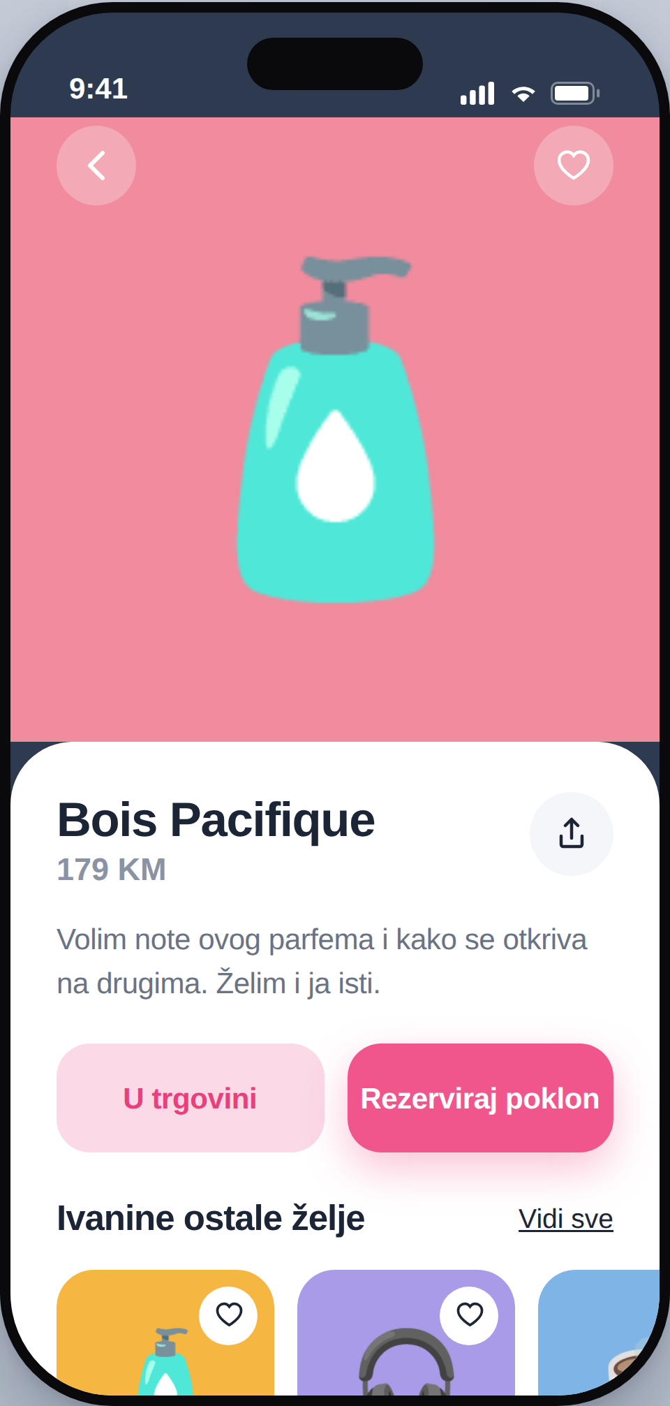 Wishi — rezerviraj dar